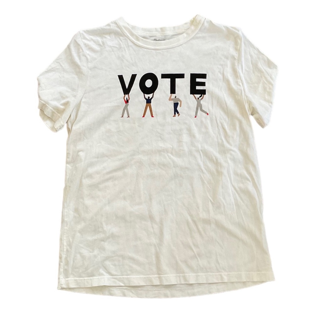 Madewell White Graphic Tee